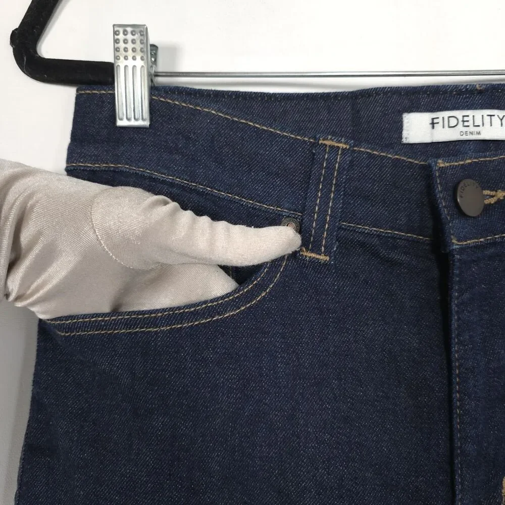 FIDELITY Men's SELVEDGE Jeans‎ TORINO Oxford 29x34 Slim Stretch Dark USA MADE